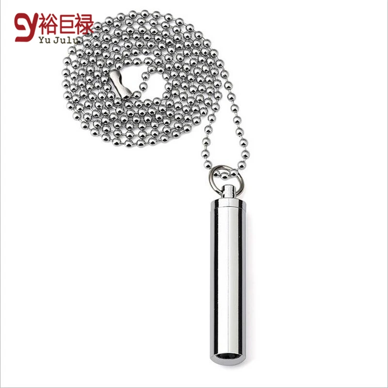 

Stainless Steel Jewelry Korean Men's Elegant Perfume Bottles Pendant Necklace Fashion 2020 Personality Crystal Perfume Bottle