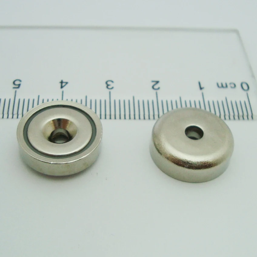 6 шт. dia16mmVertical тяговая сила 5KGs монтажный магнит D16x5.2mm магнитные подъемные магниты сильный неодимовый постоянный горшок магнит