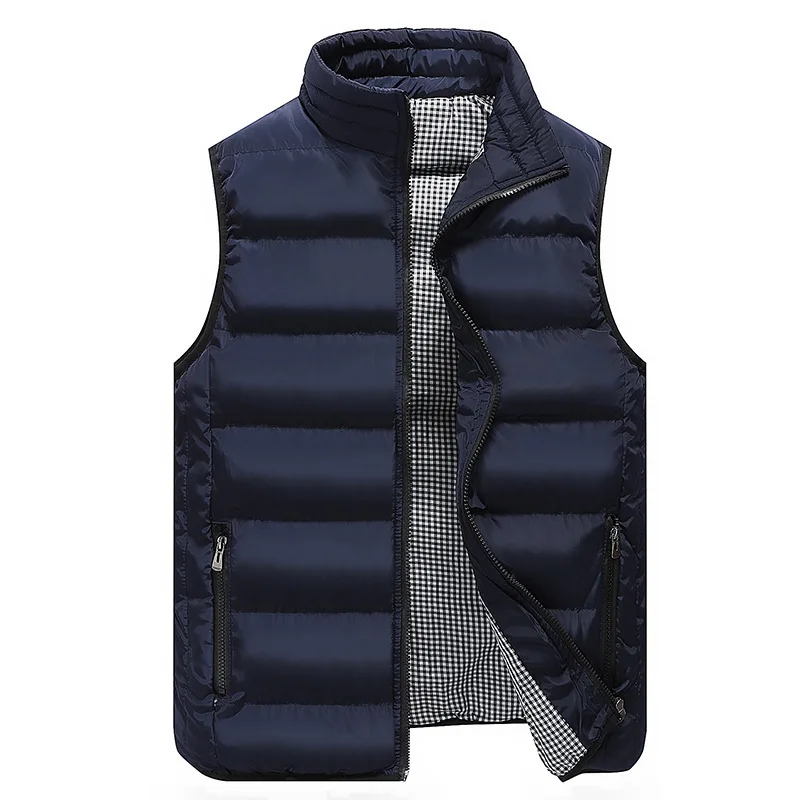 Мужской повседневный однотонный жилет Gilet Homme теплая куртка без рукавов на осень
