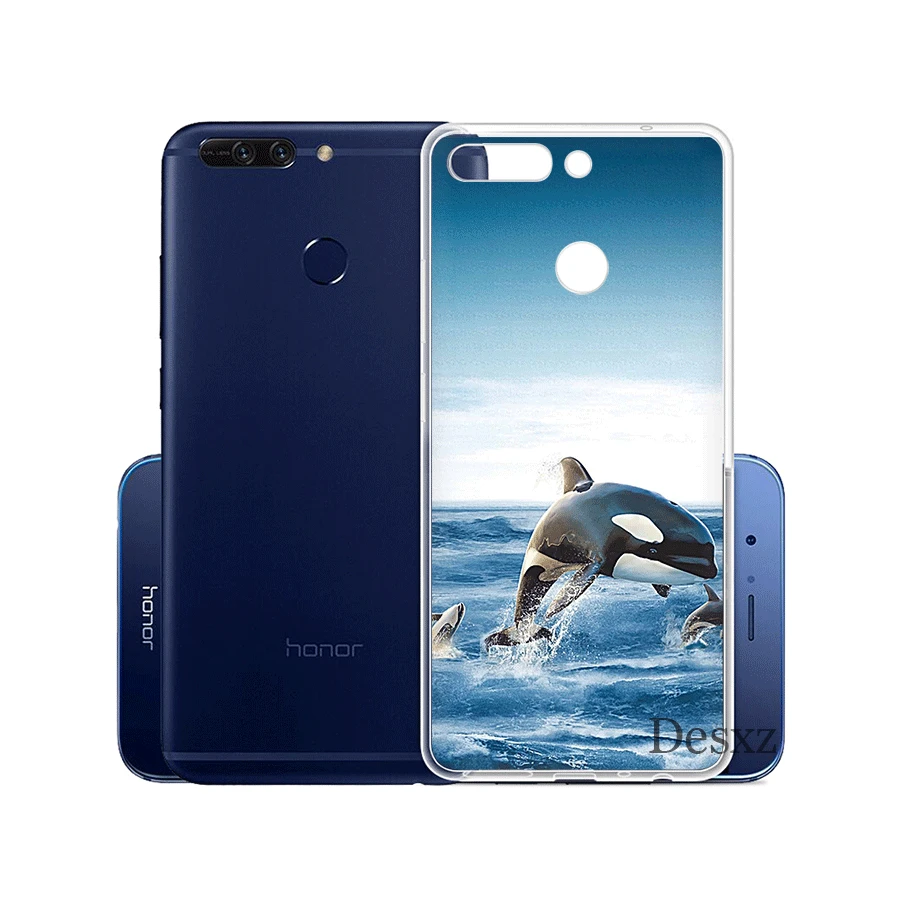 Чехол Gerleek для телефона с рисунком океана Дельфина танцев и прыжков чехол Huawei Honor