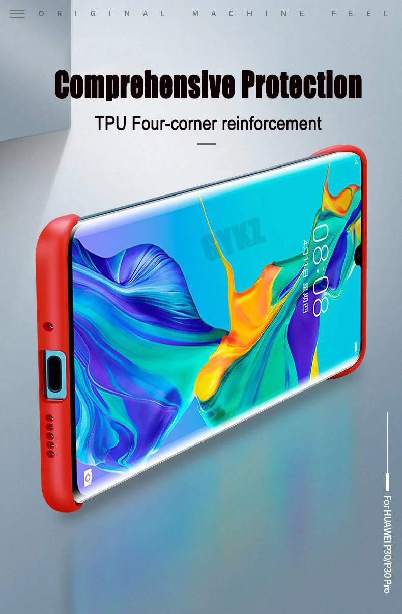 GYKZ чехол для телефона для huawei P30 P30pro роскошный Бескаркасный PC чехол для телефона для huawei P30 Pro Чехол TPU чехол для huawei P30