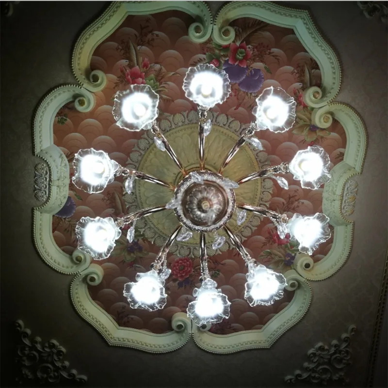 Современная подвесная Хрустальная люстра Led Lustre гостиная муранское стеклянное