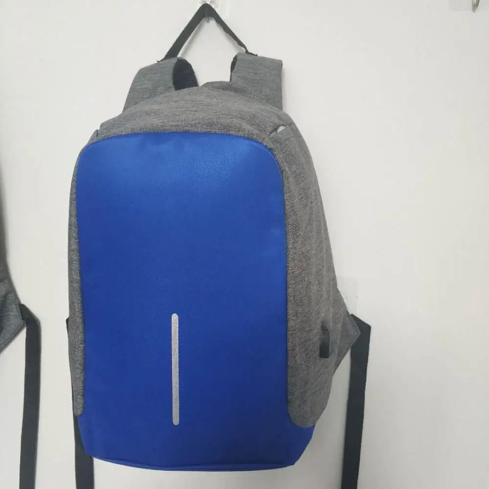 Sky blue with gray 15,6 дюймовый рюкзак для ноутбука с usb зарядкой, рюкзак с защитой от кражи, мужской рюкзак для путешествий, водонепроницаемая школьная сумка, мужской рюкзак Mochila - Цвет: Sky blue with gray