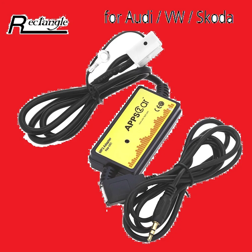 Автомобиль MP3 аудио интерфейс AUX адаптер SD USB кабель для передачи данных 12 В
