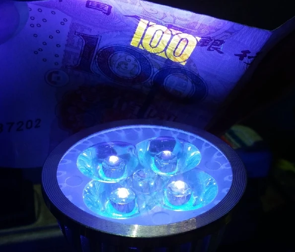 

3W E27 MR16 GU10 UV LED Spot Light Bulb 395nm Indicator Lights