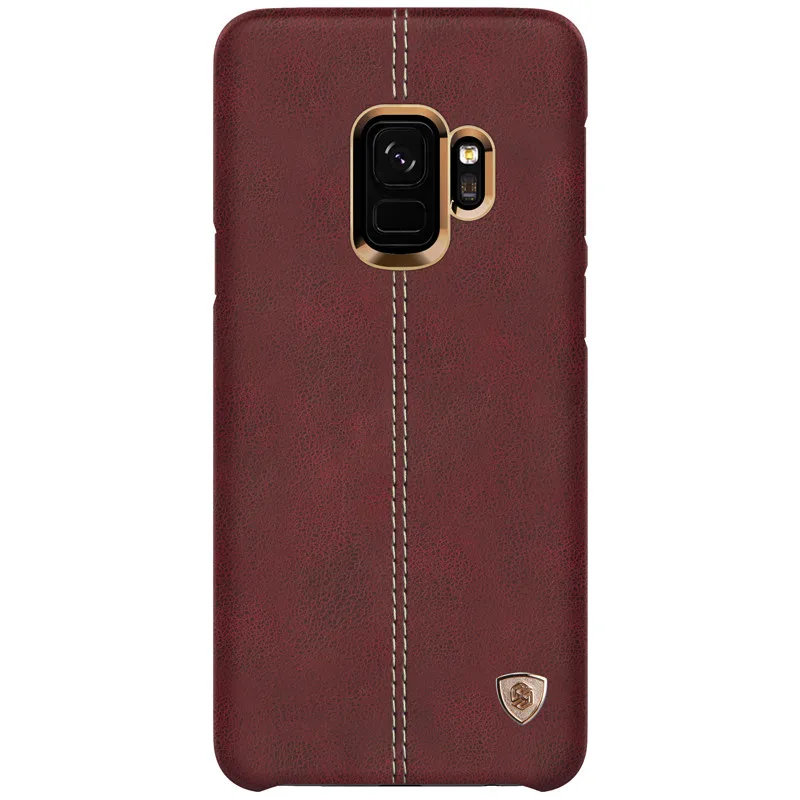 Nillkin Englon чехол для samsung Galaxy S9 Чехол класса люкс из искусственной кожи Винтаж задняя крышка для samsung Galaxy S9 plus чехлы для телефонов - Цвет: Коричневый
