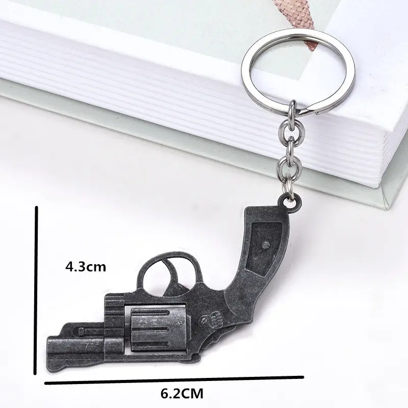 Мода миниатюрный револьвер пистолет оружие моды Модель брелок кольца Mini для Для