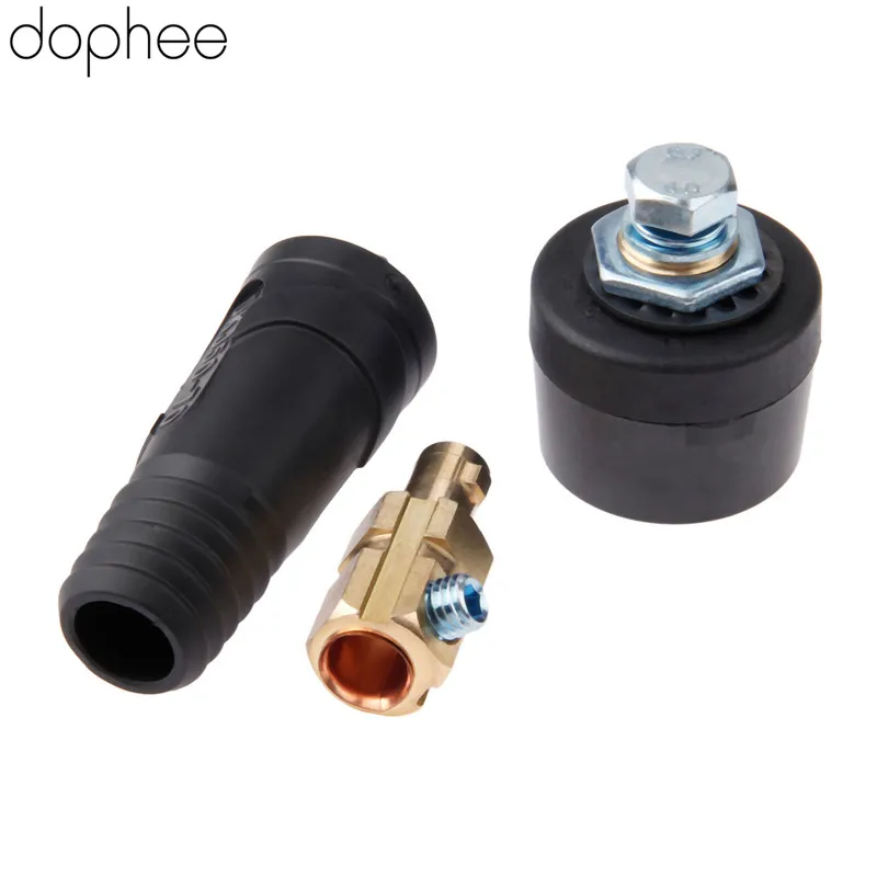 Dophee сварочный кабель панель гнездо Быстрый монтаж Разъем набор DKJ50 70 DINSE Style 300Amp