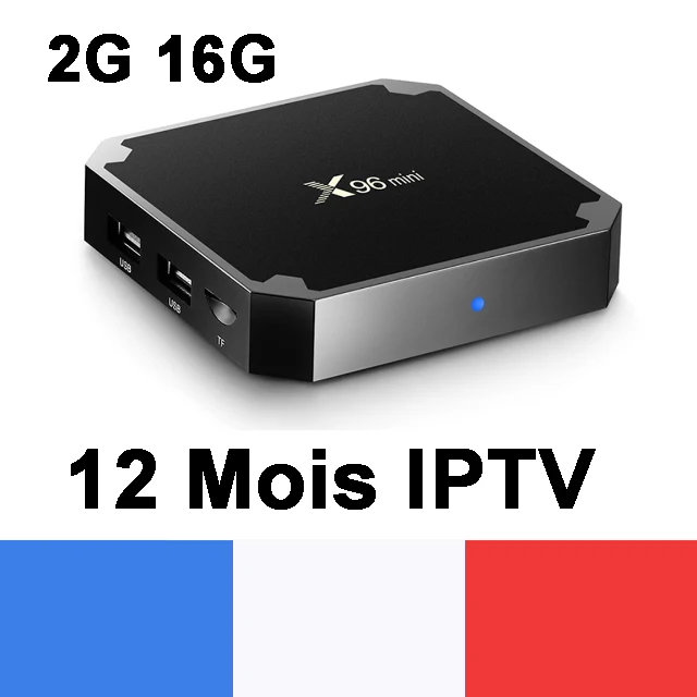 12 Mois IPTV 2G 16G Французский IP tv Box X96 Мини Android tv Box с 5200+ 1 год IP tv Европа Франция арабские африканские Марокко футбол Smart IP tv Box - Цвет: 12 Mois IPTV 2G 16G