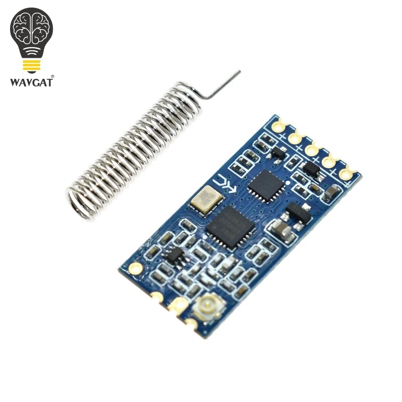 WAVGAT 433 МГц SI4463 HC-12 беспроводной модуль последовательного порта 1000 м Замена Bluetooth