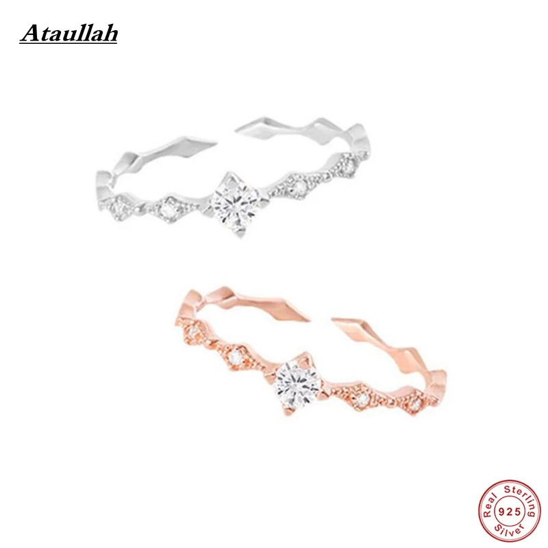 Ataullah классический 0.25ct кубического циркония Пасьянс Обручальное кольцо для Для