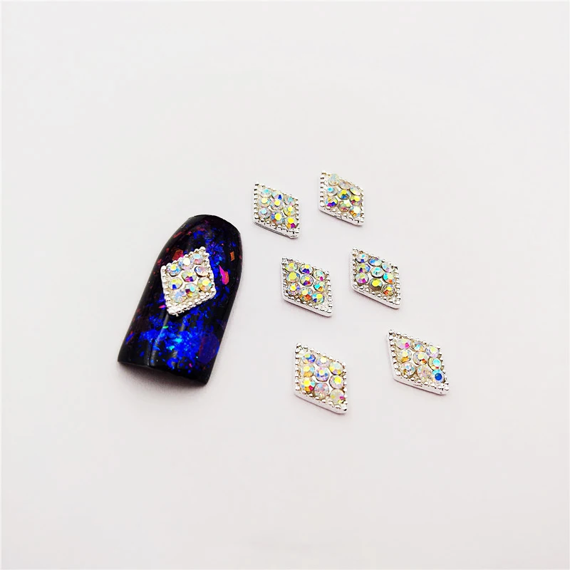 10 шт./пакет Diamond 3D Дизайн ногтей Аксессуары горный хрусталь украшения сплав Шарм украшения красивая девушка ногтей товары для рукоделия