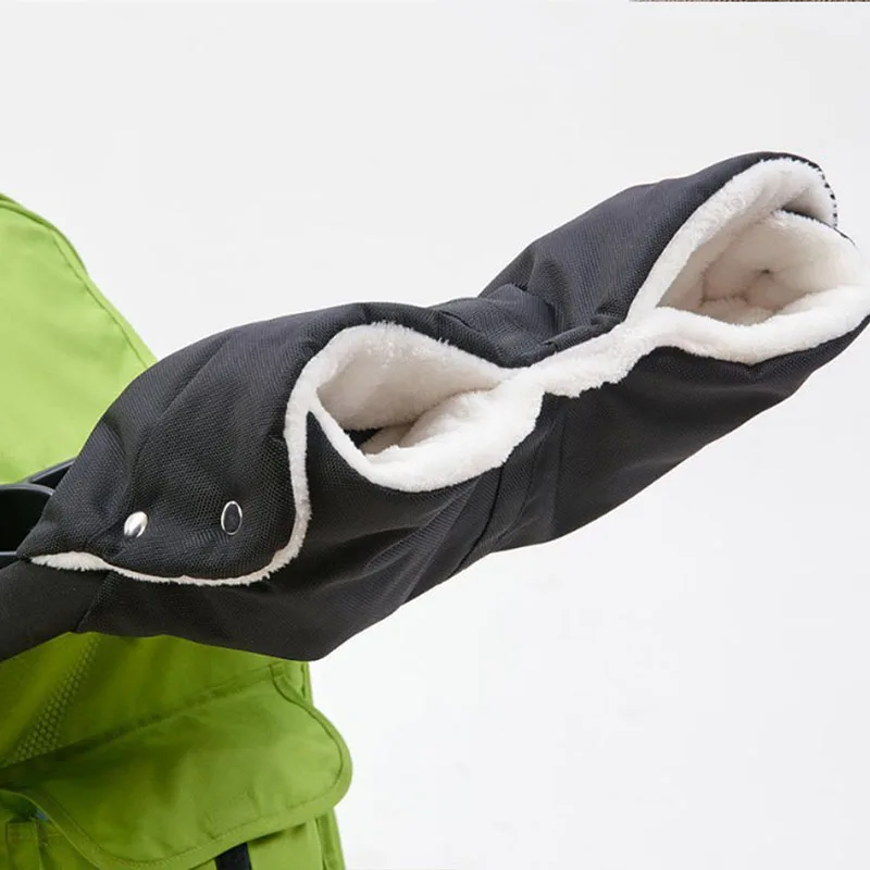 Теплая прогулочная коляска handmuff Детская Коляска теплые меховые флисовые