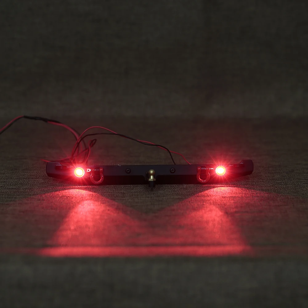Металлический RC автомобильный передний и задний бампер с лебедкой 6 LED свет пульт