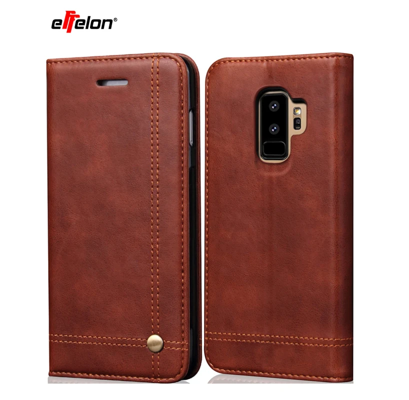 

New Wallet Case For Samsung Galaxy S9 Plus S9+ Magnetic Luxury PU Leather Wallet Phone Bags Cases For Samsung Galaxy S9 Plus S 9