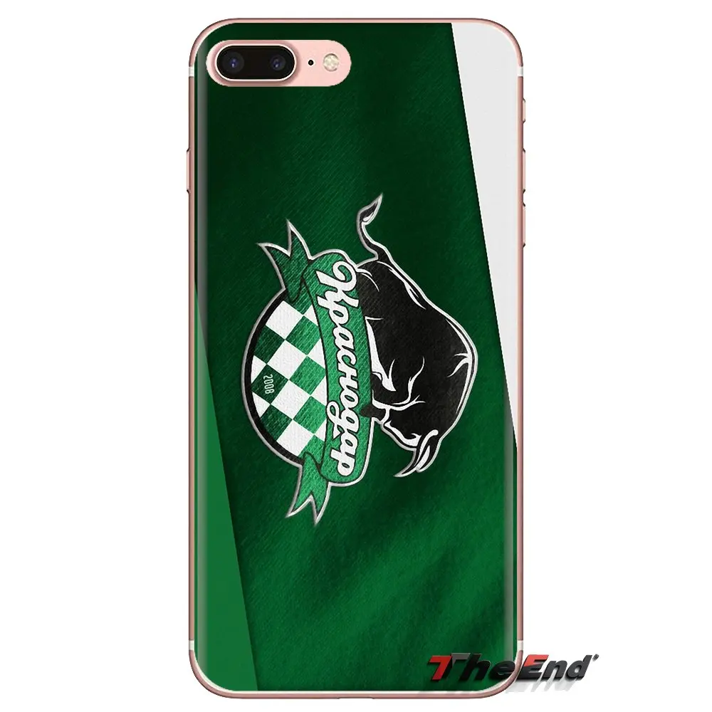 TPU Transparent Shell Cases For Xiaomi Redmi 4A S2 Note 3 3S 4 4X 5 Plus 6 7 6A Pro Pocophone F1 Football Club FC Krasnodar Byki |