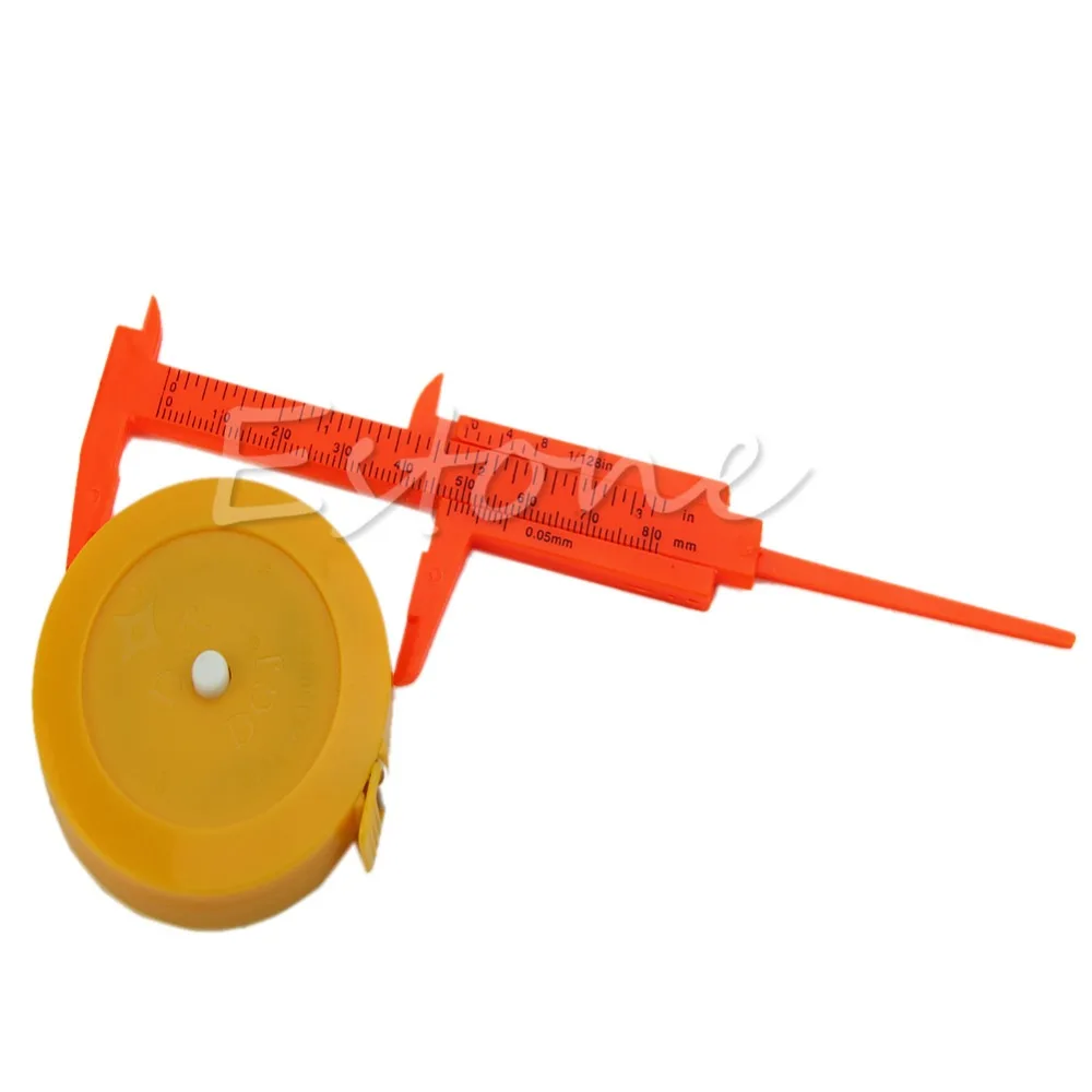 

New 1Pc Mini Plastic Ruler Sliding 80mm Vernier Caliper Gauge Measure Tools