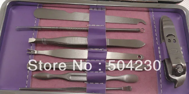 12-in-1 Womens Stainless Steel Toe Nail Clippers Set Cutter Trimmer Manicure Kit | Красота и здоровье