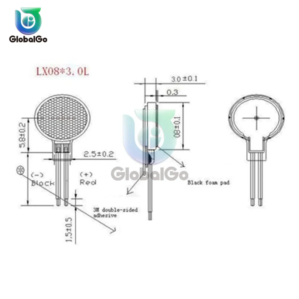 3V 8MM DC микро вибромотор Мобильный телефон вибромотор
