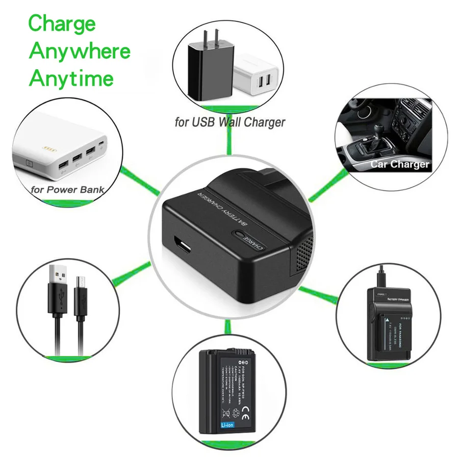 USB-зарядное устройство SANGER F Series для Sony NP-F550 F730 F750 F960 F970 FM500H FM70 QM71D | Электроника