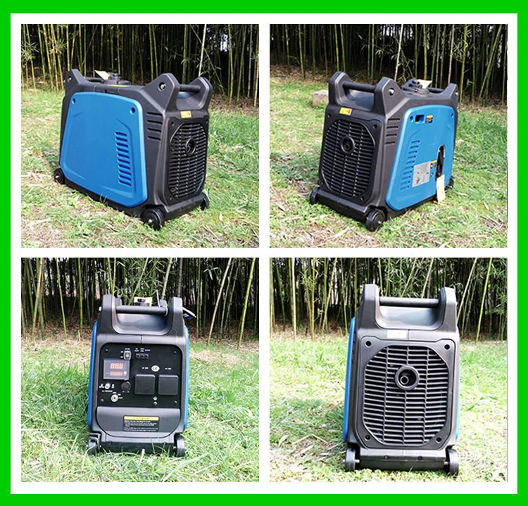 3.5KW Электрический и дистанционный запуск инверторного генератора; 4.4KVA тихий портативный наборы бензинового генератора