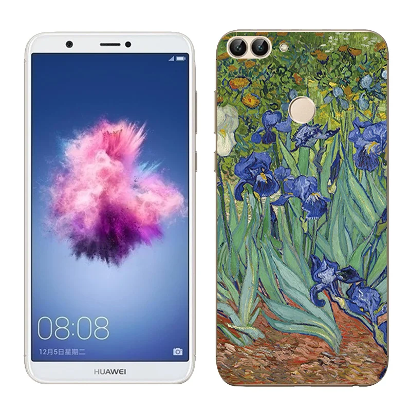 Чехол для смартфона Huawei P раскрашенный маслом 5 65 дюйма мягкий силиконовый чехол