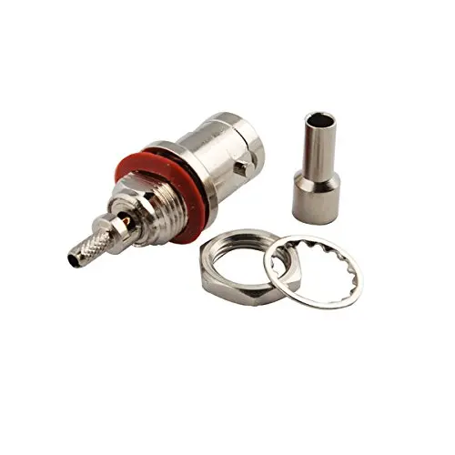 2 шт. BNC Гнездовой разъем уплотнительное кольцо РЧ 50ohm обжимной RG179 RG316 RG174
