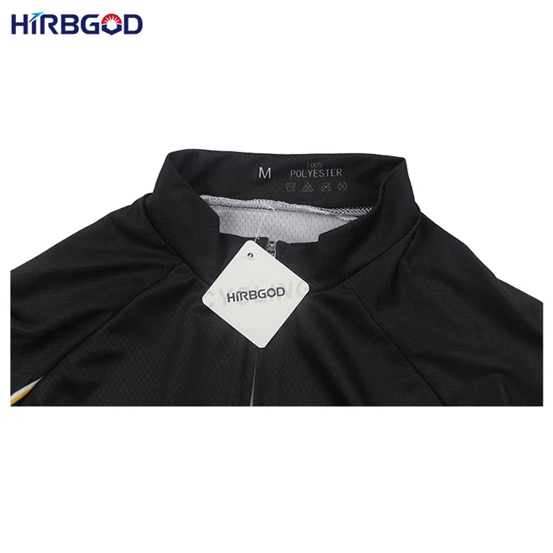 

2019 HIRBGOD Men's Cycling Jersey Long Sleeve Breathable Winter Warmer Bike Jersey Fleece Outdoor Bike Clothing Ciclismo, DD011