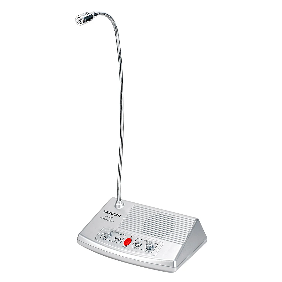 megaphone TAKSTAR DA-237 Full-duplex Interphone Bank & Ticket Cash Window Non-visual Intercom System Brand mic |
