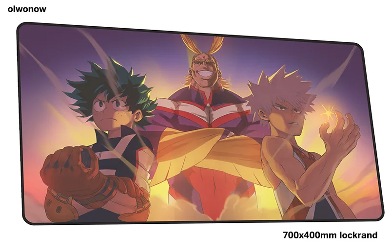 My Hero Academy коврик для мыши 70x40 см подарок на день рождения коврики для мыши лучший игровой коврик для мыши геймер мышь под заказ колодки Клавиатура ПК pad - Цвет: Size 700x400x2mm