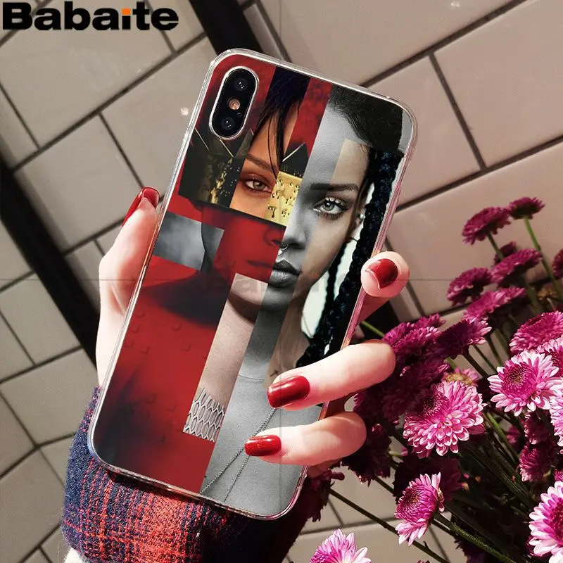 Мягкий силиконовый чехол для телефона Babaite Rihanna Anti Travail Drake из ТПУ для iPhone X XS MAX 6 6S 7 7plus 8 8Plus 5 5S XR