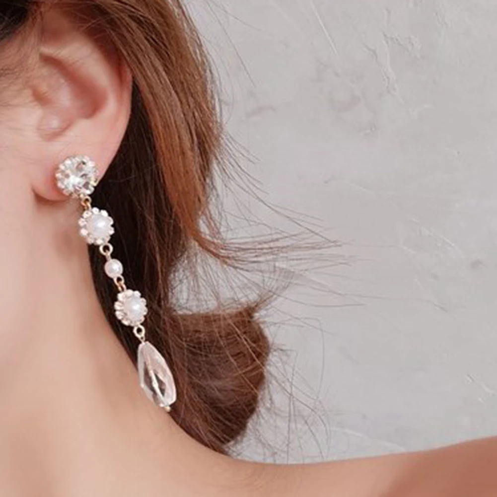 Модные женские туфли искусственный жемчуг стразы Перфорированный Круглый