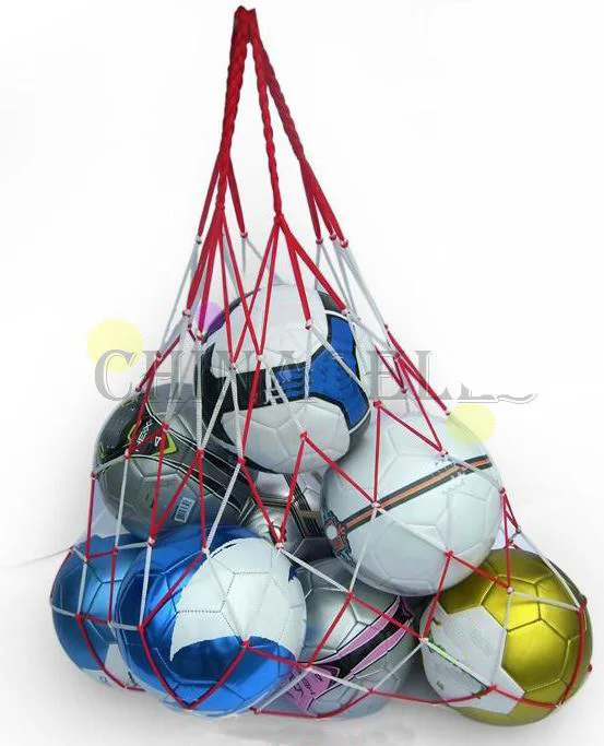 50pcs outdoor sporting Soccer Net 10 Balls Carry Net Bag Sports Portable Equipment Football Balls Volleyball ball net bag