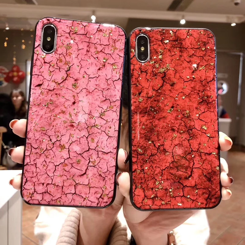 Блестящий чехол для телефона с золотой фольгой iphone XS Max XR X роскошный мягкий