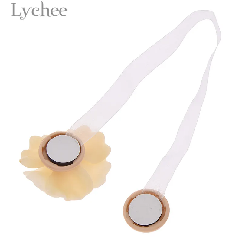 Lychee Life 1 шт. искусственные жемчужные цветочные пряжки для занавесок современный