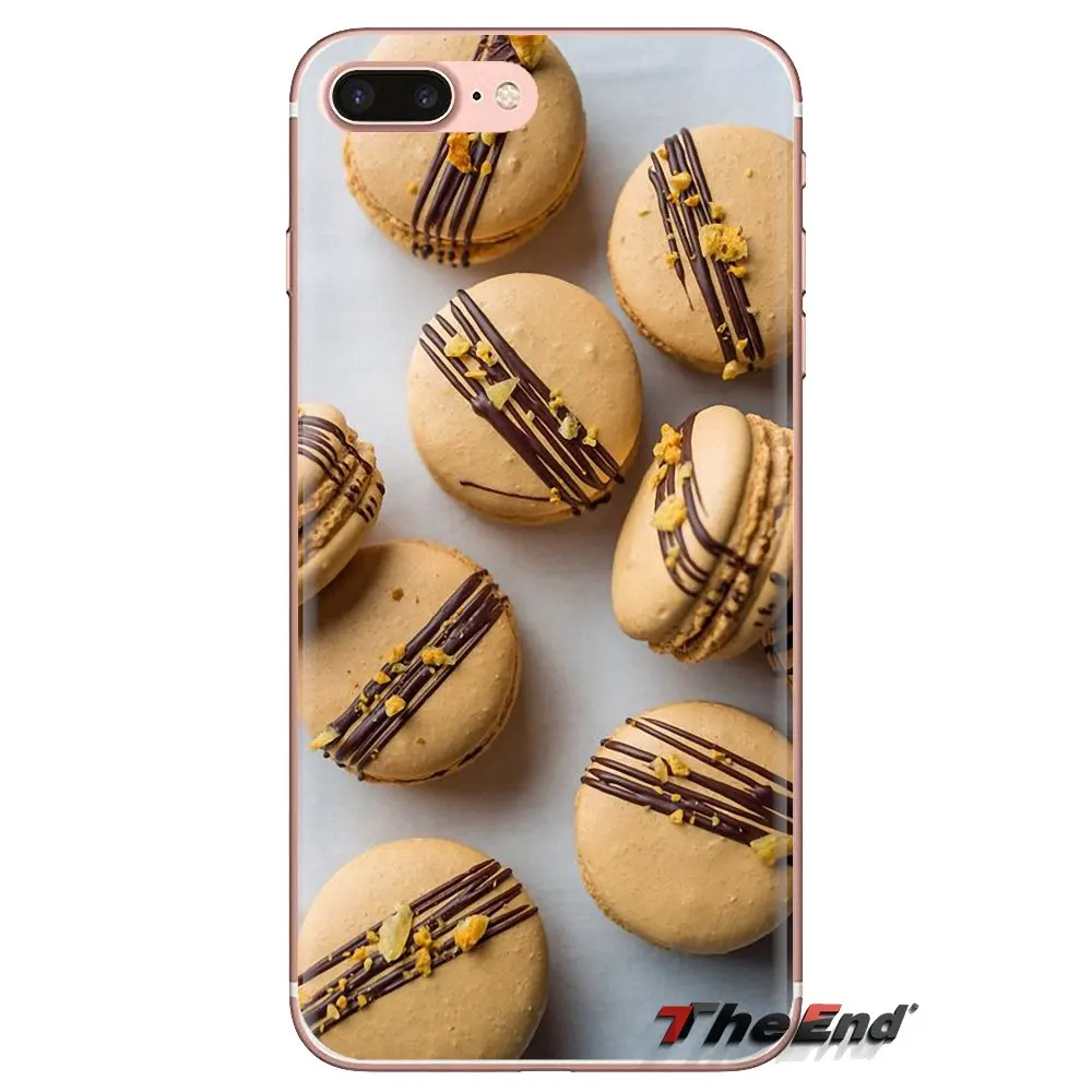 Transparent Soft Covers dessert ice cream laduree Macarons For iPod Touch Apple iPhone 4 4S 5 5S SE 5C 6 6S 7 8 X XR XS Plus MAX |