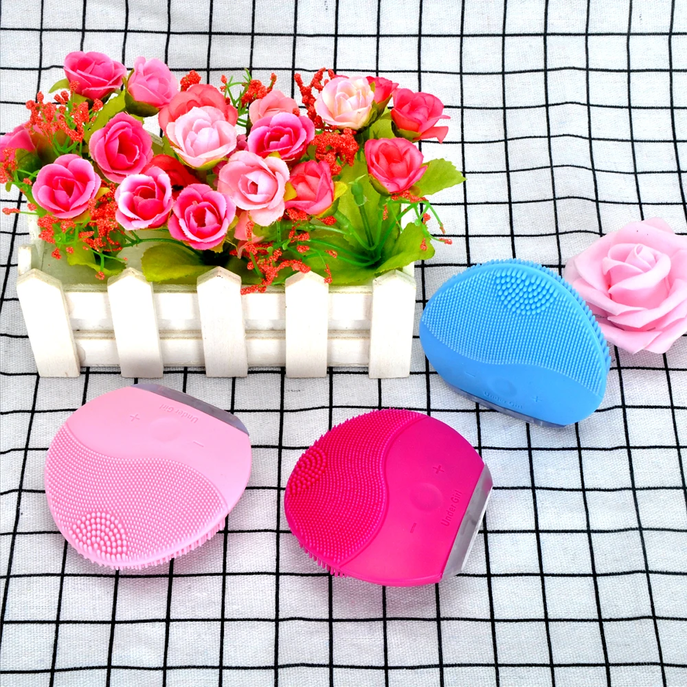 Мини 2 Вибрационная щетка для чистки лица Ultrasoni limpieza Очищающая USB Mini cepillo массаж