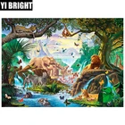 Алмазная 5D картина Дикие животные, полноразмернаякруглая вышивка, Набор для творчества, мозаика для дома и гостиной