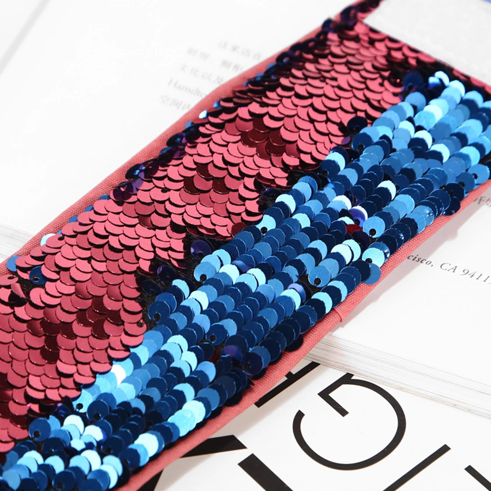 PIXNOR двухцветные браслеты с пайетками модные вечерние ремешком на запястье для