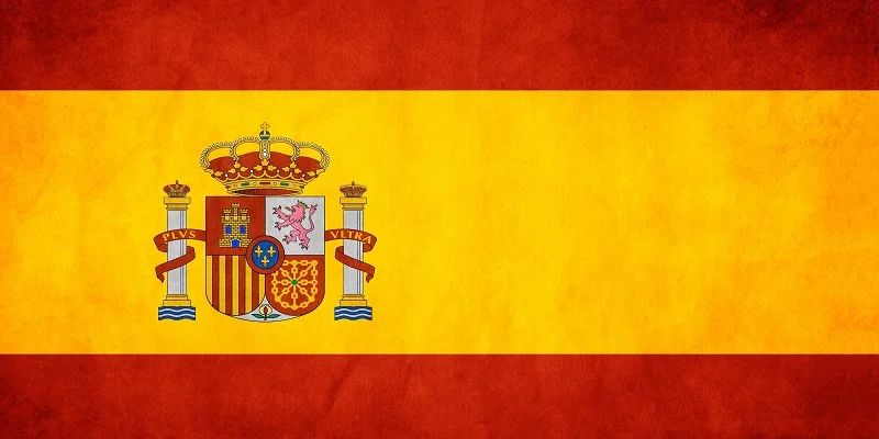 Банное полотенце с принтом флага Испании мягкое пляжное из микрофибры для лица