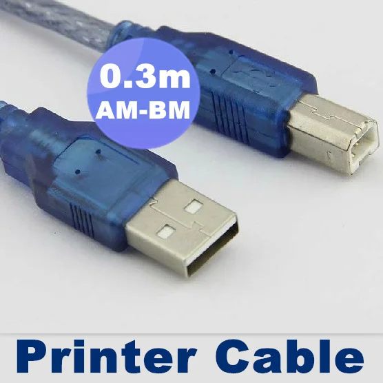 Синий 0 3 м USB 2 момме принтер сканер для печати высокоскоростной кабель