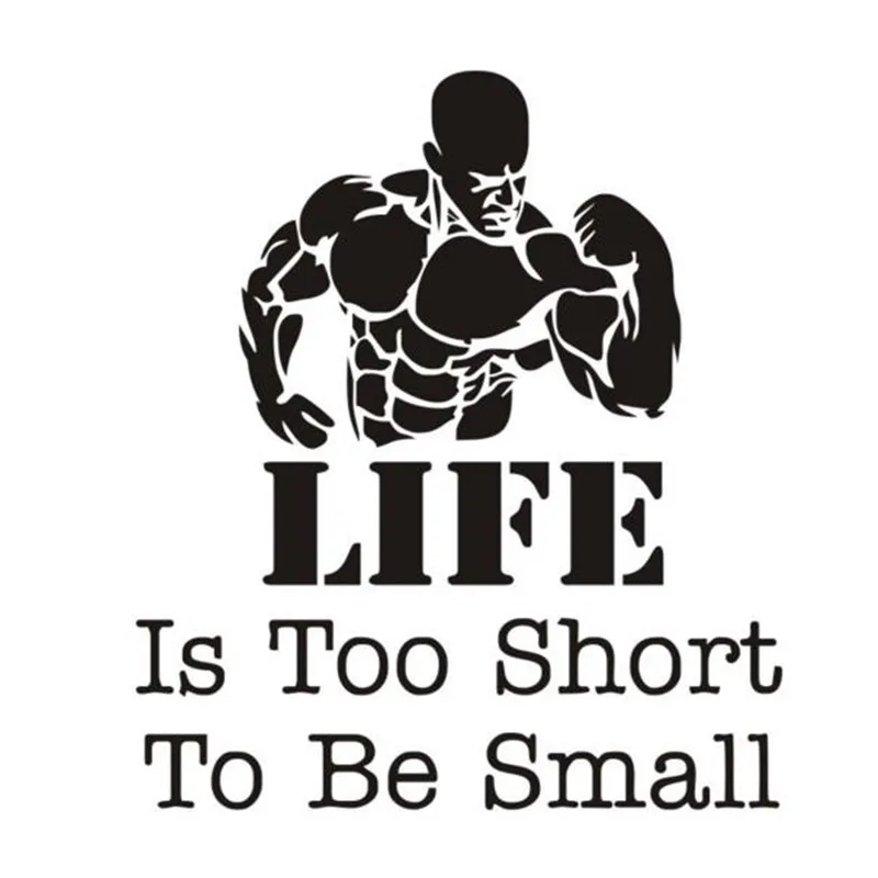 Виниловые наклейки на стену для спортзала бодибилдинга|life is|vinyl wall stickerswall sticker |