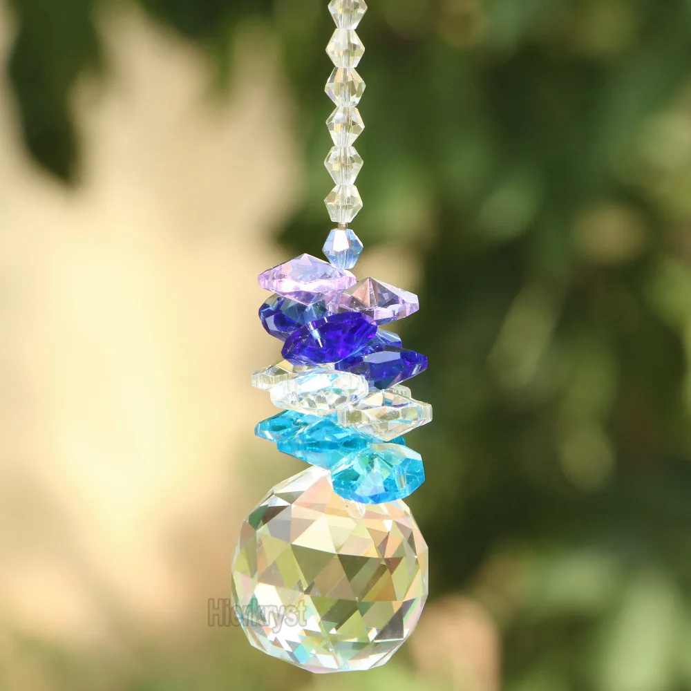 Crystal Ball Suncatcher Feng Shui Prisms Pendant Pendulum Hanging Window Decor 40mm | Освещение