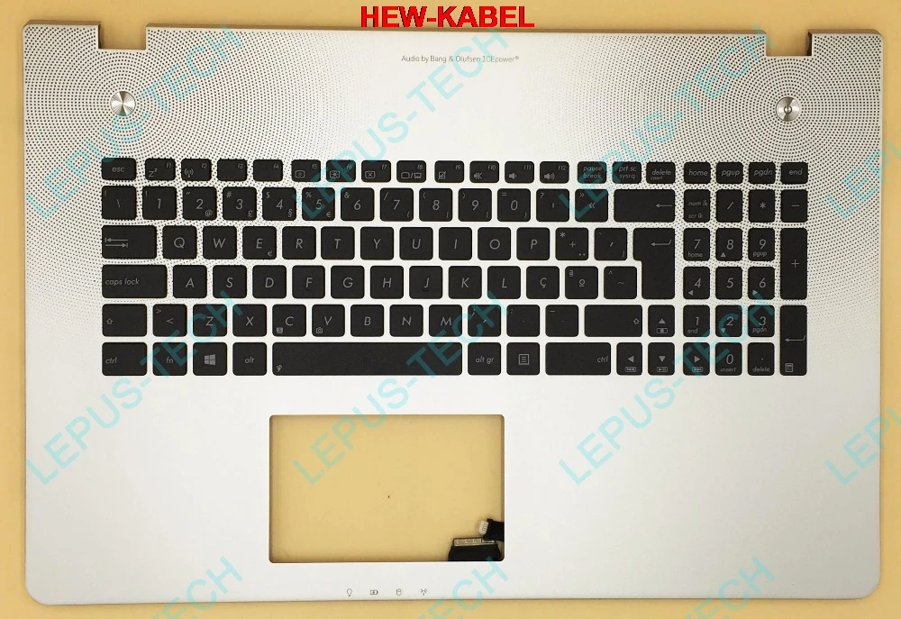 PO португальская английская клавиатура для ASUS N76 N76V N76VB N76VJ N76VM N76VZ верхняя крышка