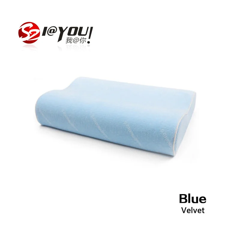 Massage Pillow Health Memory Foam Bamboo Fiber Pillows Adult Wavy 50*30*9/7cm Polyester Bedding SZ09 High Quailty | Дом и сад