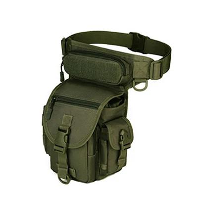 Army green TACVASEN Военная поясная Сумка Molle, Сумка с петлями для ремня, мужская сумка для ног, Повседневная камуфляжная нейлоновая поясная сумка, TD-SHZ-015 - Цвет: Army green
