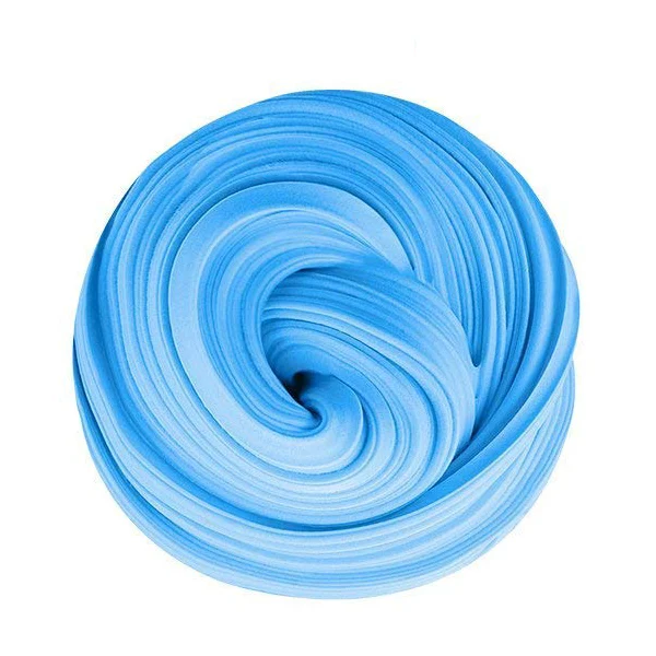 Blue Slime 80 мл пушистые поставки слаймов игрушки мягкая глина шпатлевка светильник Пластилин плейтесто Lizun слизи добавки десны антистресс Полимерная глина - Цвет: Blue Slime