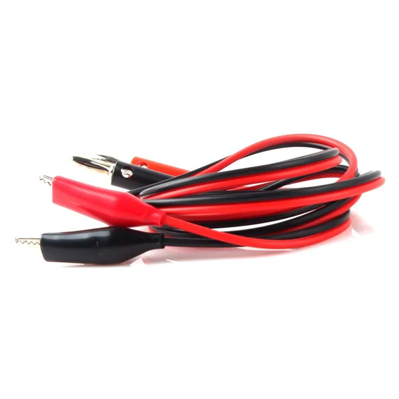 1 пара прочных тестовых шнуров типа Аллигатор Электрический зажим для 4 мм