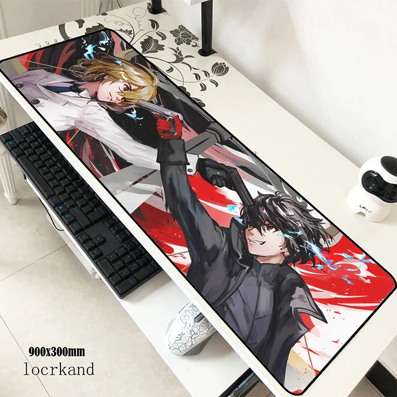 Persona 5 mats 900x300x3 мм игровой коврик для мыши с большой клавиатурой аниме ноутбук