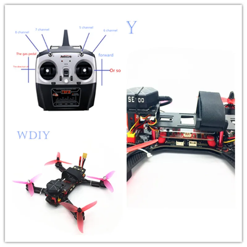 WDIY для QAV250 FPV drong-machine опрыскиватели растений gps один ключ homing piX управление полетом